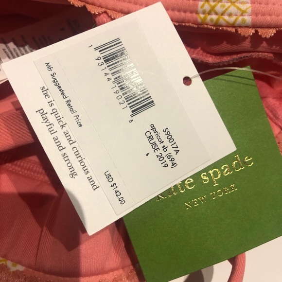 NWT KATE SPADE Apricot Sorbet Laniakea swimsuit - Picture 5 of 6